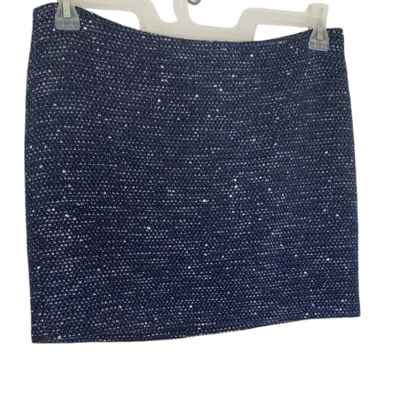 Alice & Olivia Blue Tweed Micro Mini Skirt Size 6 - Picture 10 of 10